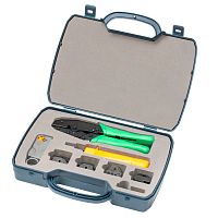 Набор инструмента для монтажа ВЧ разъемов и разъемов RJ-11,RJ-45, 10 предметов HT-2314B