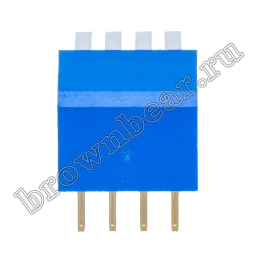 Переключатель Dip-Switch 4 контактных группы, пиано  SWD3-4 фото 4
