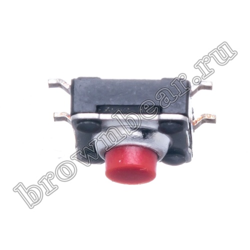 Кнопка тактовая влагозащищенная SMD, 6х6 мм, h=4.3 мм, 4 контакта SWT-54 фото 2