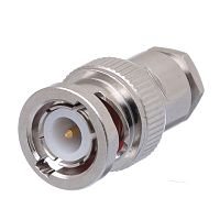 Разъем BNC Amphenol, штекер на кабель RG-58, пайка 112348