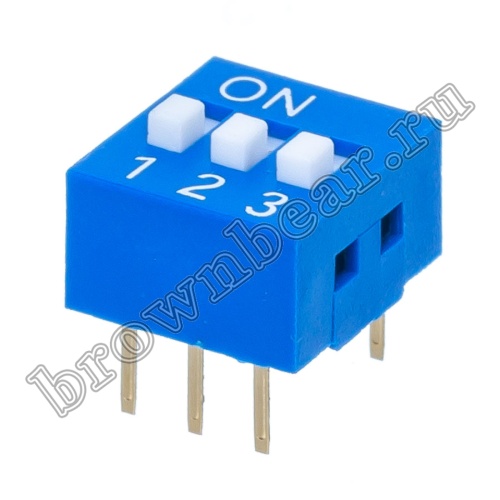 Переключатель Dip-Switch 3 контактных группы SWD1-3