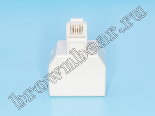 Переходник RJ-11 вилка-2 гнезда GCT1-2-6P4C фото 2