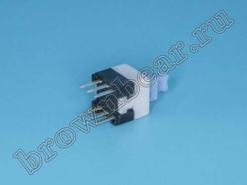 Кнопка мини  с фиксатором PSM7-1-0 фото 2