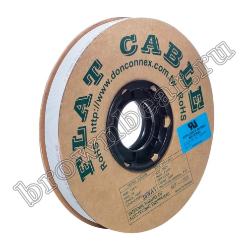 Кабель плоский, шлейф 16 проводников, шаг 1.27 мм фото 3