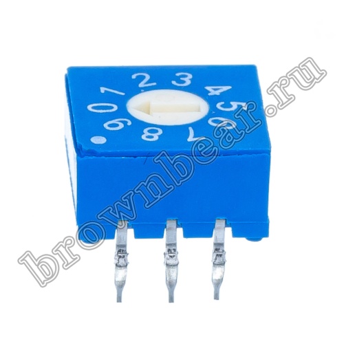 Переключатель Dip-Switch 10 позиций, поворотный SWD10 фото 5