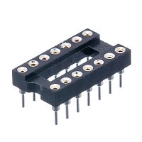 Панелька для микросхем DIP 14 цанговая