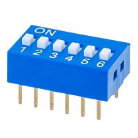 Переключатель Dip-Switch 6 контактных групп SWD1-6