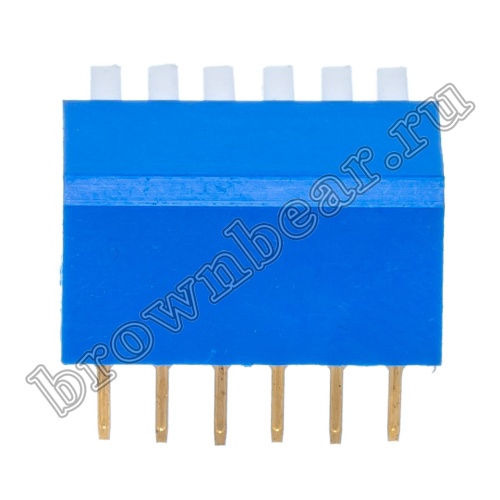 Переключатель Dip-Switch 6 контактных групп, пиано  SWD3-6 фото 4