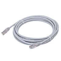 Патч-корд FTP RJ-45, категория 5e, экранированный, литой, 4 метра, серый 
