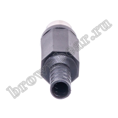 Разъем RCA-тюльпан, вилка на кабель, черный (кратно 50 шт.) RPC-1-B фото 4