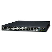 SGS-6341-48T4X Управляемый L3 стекируемый коммутатор Planet 48 портов 10/100/1000Мб/с, 4 слота SFP+ 10Гб/с