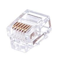 Разъём RJ-12 (6P6C), вилка на телефонный кабель TP-6P6C