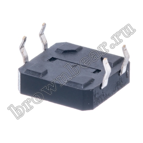 Кнопка тактовая 12x12 мм, h=4.3 мм, 4 контакта SWT-5 фото 4