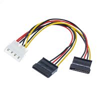 Переходник питания для HDD/SSD, Molex - 2 SATA GCSATA-2