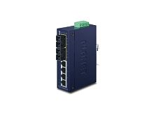 ISW-621T Промышленный неуправляемый коммутатор Planet, 4 порта 10/100Мбит/с, 2 SC, MM порта, 2км, 100Мбит/с