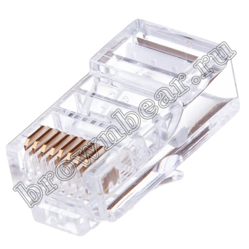 Разъём RJ-45 (8P8C), вилка под одножильную витую пару TPR-8P8C-S2