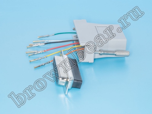 Переходник D-SUB 25 гнездо - RJ45 гнездо GC-25FT8 фото 2