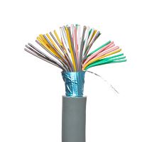 Кабель сигнальный коммуникационный 50 проводов, 28AWG, бухта 50м, экранированный, серый -