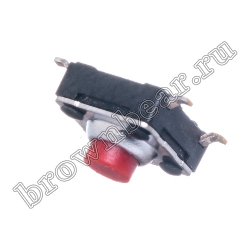 Кнопка тактовая влагозащищенная SMD, 6х6 мм, h=4.3 мм, 4 контакта SWT-54 фото 3