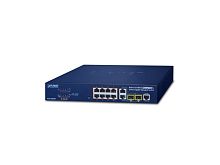 FGSD-1008HPS Управляемый L2/L4 коммутатор Planet, 8 портов 10/100Мбит/с 802.3at РоЕ, 125Ватт, 2 комбо порта RJ-45/SFP 1Гбит/с