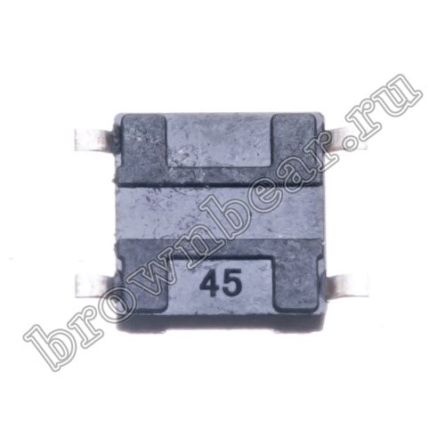 Кнопка тактовая влагозащищенная SMD, 6х6 мм, h=4.3 мм, 4 контакта SWT-54 фото 4