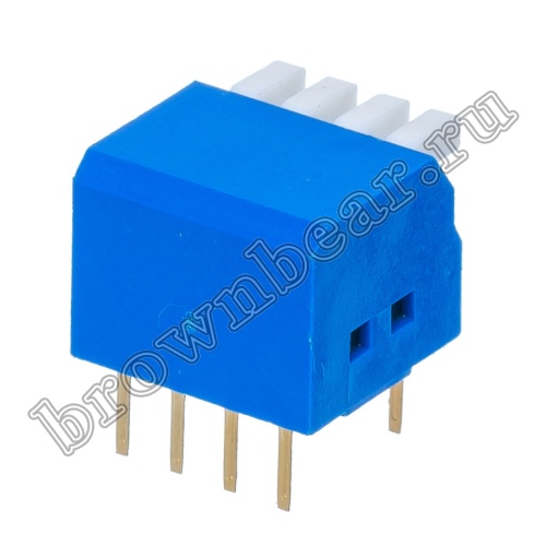 Переключатель Dip-Switch 4 контактных группы, пиано  SWD3-4 фото 3