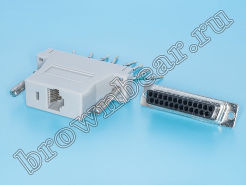 Переходник D-SUB 25 гнездо - RJ45 гнездо GC-25FT8 фото 3