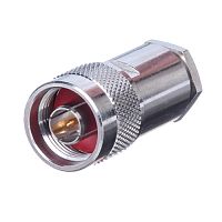 Разъем N штекер на кабель RG-8,213, пайка N-S8P