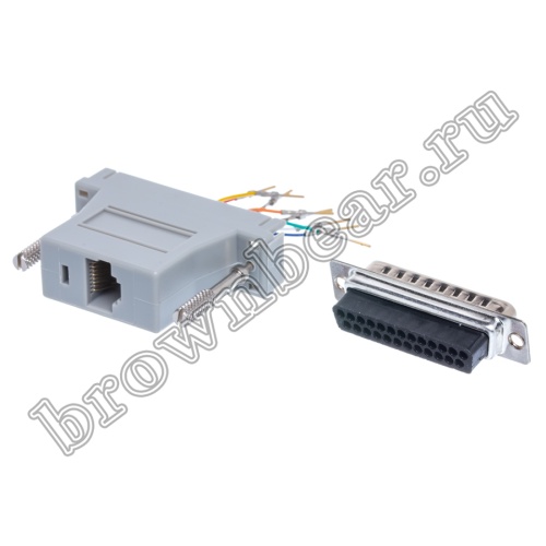 Переходник D-SUB 25 вилка - RJ45 гнездо GC-25MT8 фото 6