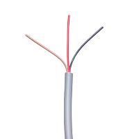 Кабель сигнальный коммуникационный 3 провода, 28AWG, бухта 50м, неэкранированный, серый -