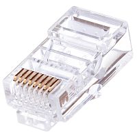 Разъём RJ-45 (8P8C) 3 зубца, вилка под витую пару TPR-8P8C-S3
