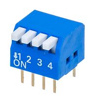 Переключатель Dip-Switch 4 контактных группы, пиано  SWD3-4