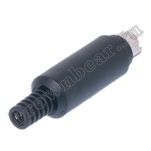 Вилка mini DIN 4 контакта на кабель, SVHS MDN-4M фото 2