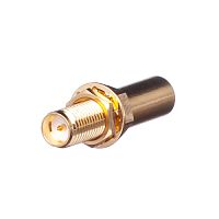 Разъем RP-SMA штекер на кабель RG-58, обжимной, позолоченный, Amphenol, R901-9863-04RFX RP-SMA-C58PG