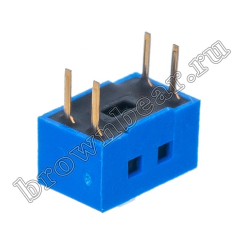 Переключатель Dip-Switch 2 контактных группы (B001A) SWD1-2 фото 2