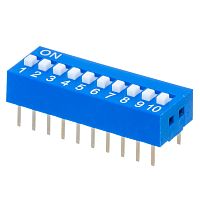 Переключатель Dip-Switch 10 контактных групп SWD1-10